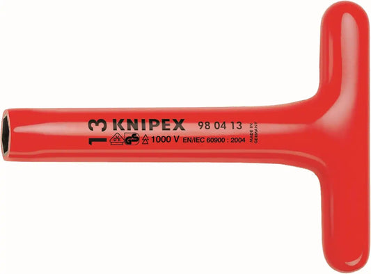 KNIPEX 98 04 10 1,000V Insulated 10 mm T-Socket Wrench