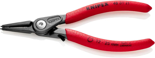 KNIPEX Tools 48 31 J1 Precision Circlip Snap-Ring Pliers with Limiter, Internal Straight