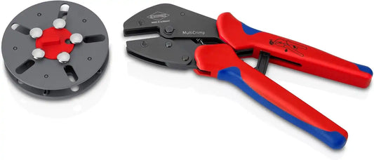 KNIPEX 97 33 LE MultiCrimp® Crimping Pliers with empty magazine, 9-1/4"