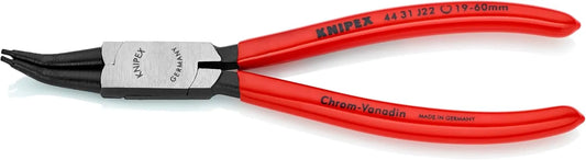 KNIPEX - 44 31 J22 Tools - Circlip Pliers, Internal, 45 Degree Angled, Forged Tip, 3/4"-2 3/64" Bore Dia. (4431J22)