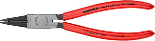 KNIPEX - 44 31 J22 Tools - Circlip Pliers, Internal, 45 Degree Angled, Forged Tip, 3/4"-2 3/64" Bore Dia. (4431J22)