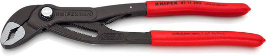 KNIPEX 87 11 250, 10 in. Cobra®…matic Water Pump Pliers, Capacity 2 in.