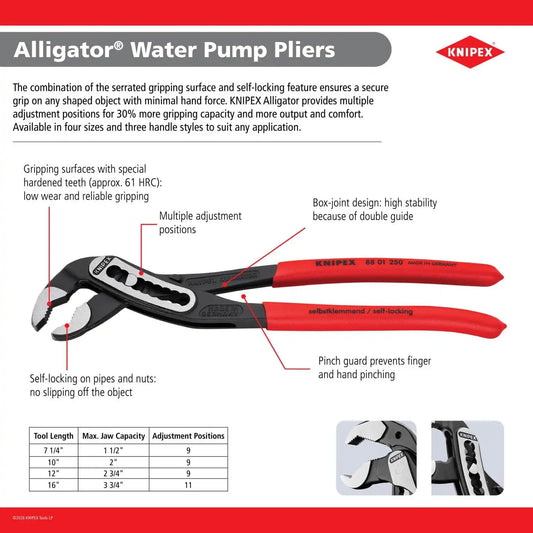 Knipex Tools 88 07 300 Alligator Water Pump Pliers