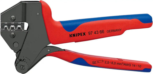 KNIPEX 97 43 66 Crimp System Pliers MC4® & MC4® Evo 2, 8"