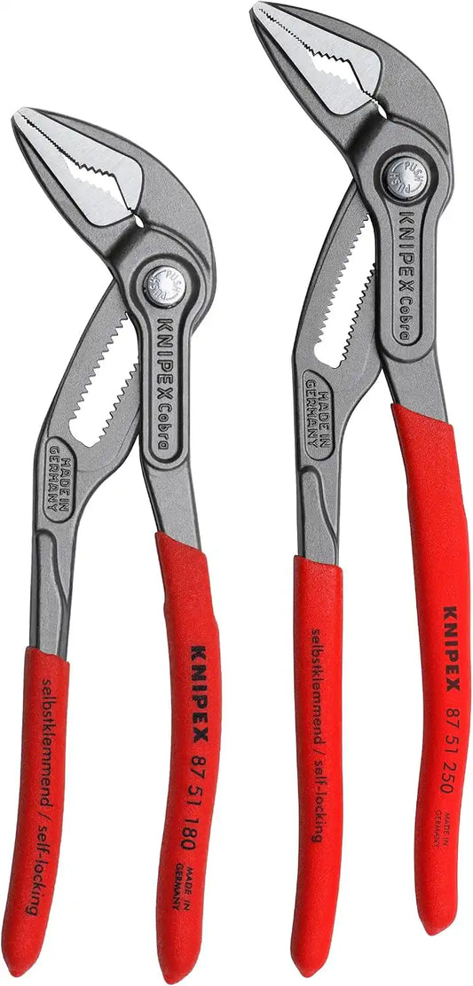 KNIPEX 9K 00 80 189 US 2 Pc Cobra® ES (Extra-Slim) Pliers Set (7 1/4", 10")