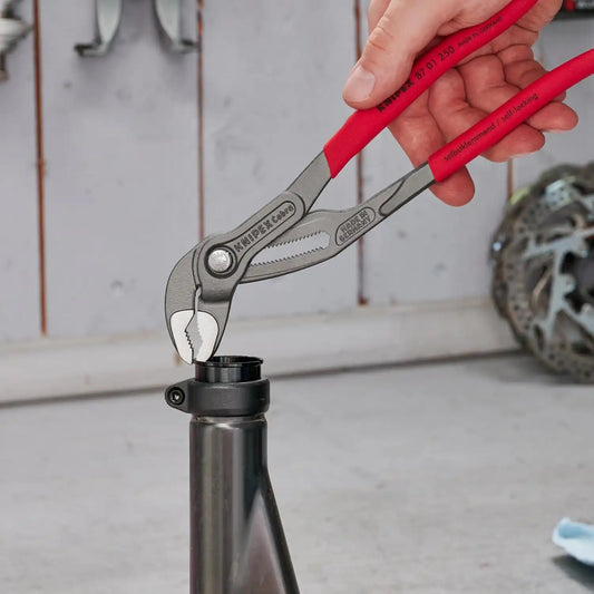 KNIPEX Cobra 10 in. Box Joint Pliers/8 in. Diagonal Cutting Pliers Set with Bonus Bag (3-Piece)