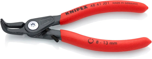 KNIPEX Tools 48 41 J01 Precision Circlip Snap-Ring Pliers with Limiter, Internal 90-Degree Angle