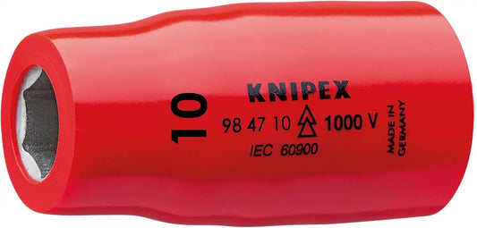 KNIPEX 98 47 10 1/2 10 Mm 1,000V Insulated Hex Socket
