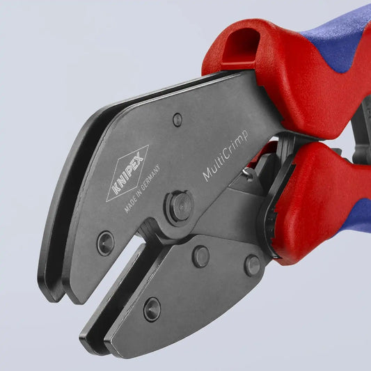 Knipex Tools 97 33 01 MultiCrimp Pliers and Quick Changer Magazine with 3-Interchangeable Crimping Dies