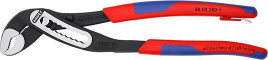 Knipex Tools 88 02 250 T BKA 10" Alligator Pliers, Tether Attachment-Comfort Grip,