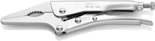 KNIPEX - 41 34 165 Knipex Tools LP - 4134165 6-1/4" Grip Pliers w/Long, Narrow Jaw, Nickel Plated