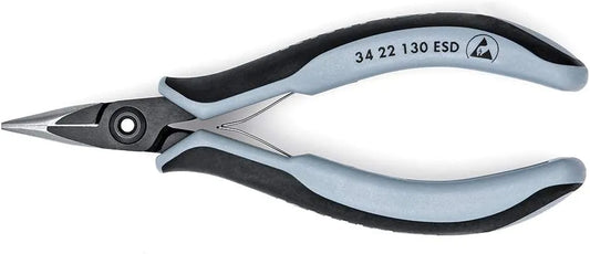 KNIPEX Tools 34 22 130 ESD Precision Electronics Gripping Pliers, 5.25-Inch