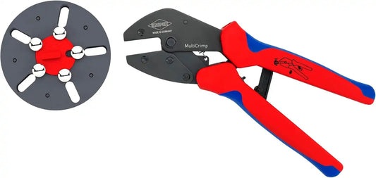 KNIPEX 97 33 LE MultiCrimp® Crimping Pliers with empty magazine, 9-1/4"
