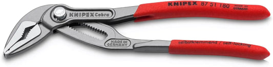 KNIPEX 87 51 180, 7-1/4 in. Cobra® ES Pliers, Capacity 1-1/4 in.