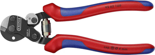 KNIPEX Tools 95 62 160 Wire Rope Cutters with Opening Lock and Spring, 6-Inch