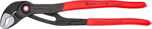 KNIPEX 87 21 300, 12 in. Cobra® QuickSet Pliers, Capacity 2-3/4 in.