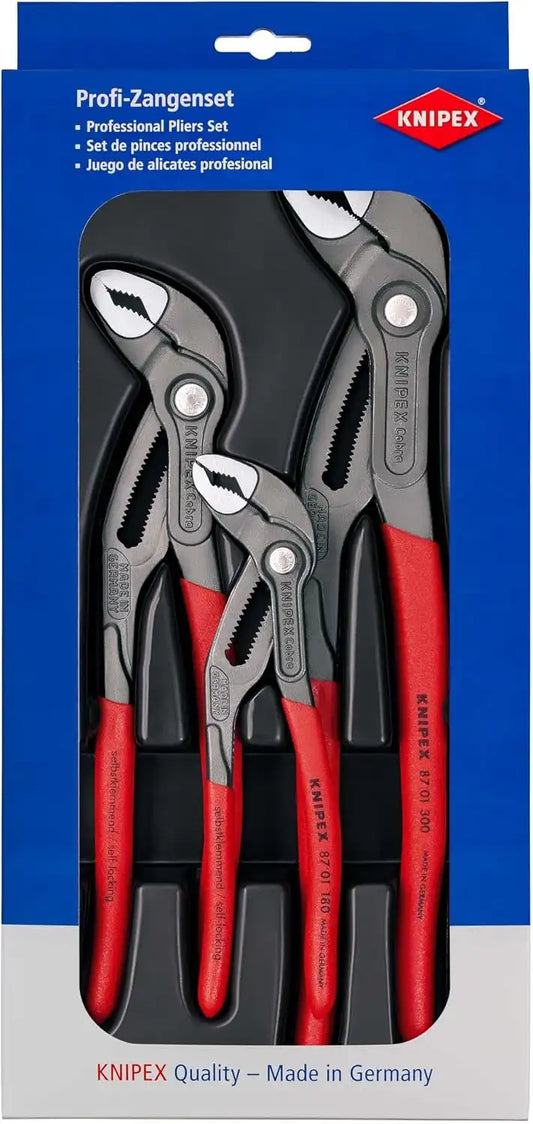 Knipex 00 20 09 V02 "Cobra" Pliers Set (3 Piece)