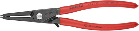 KNIPEX Tools 48 31 J3 Precision Circlip Snap-Ring Pliers with Limiter, Internal Straight