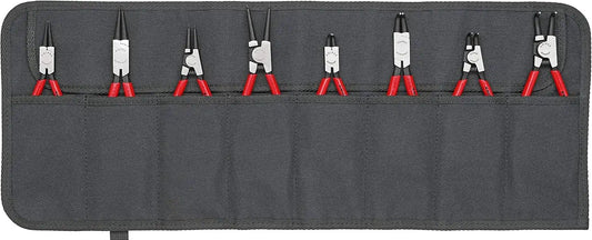 Knipex Tools 00 19 58 V01, 8Piece Industrial Circlip Pliers Set