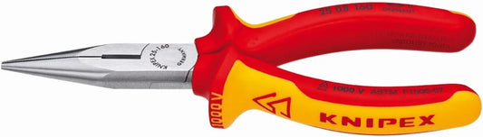 KNIPEX - 25 08 160 SBA Tools - Long Nose Pliers With Cutter, 1000V Insulated (2508160SBA)