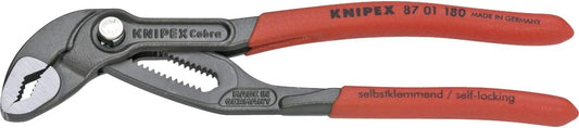 KNIPEX 87 01 180, 7-1/4 in. Cobra® Water Pump Pliers, Capacity 1-1/2 in.