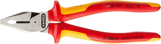 KNIPEX Tools - High Leverage Combination Pliers, 1000V Insulated (0208200US), 8 inches