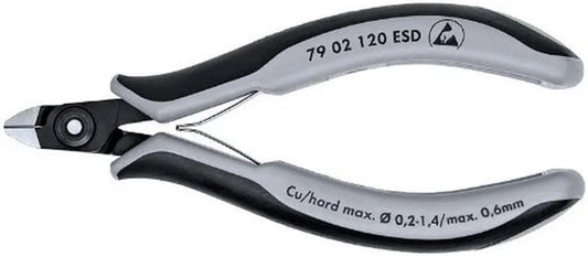 KNIPEX 79 02 120 ESD Precision Elec Diagonal Cutters Comfort Grip
