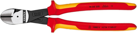 KNIPEX - 74 08 250 US Tools - High Leverage Diagonal Cutters, 1000V Insulated (7408250US)