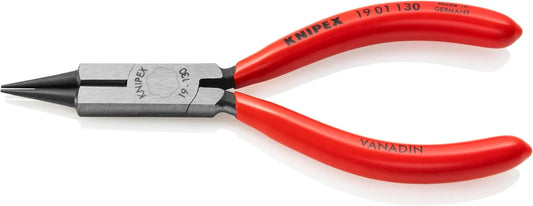 KNIPEX Tools 19 01 130 Round Nose Jewelry Pliers with Cutting Edges