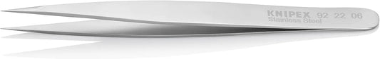 KNIPEX Tweezers, Anti-Mag, Needle, Straight, 4-3/4 (922206)