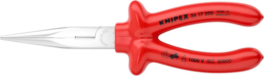 KNIPEX Long Nose Pliers w/Cut-1000V Insulated
