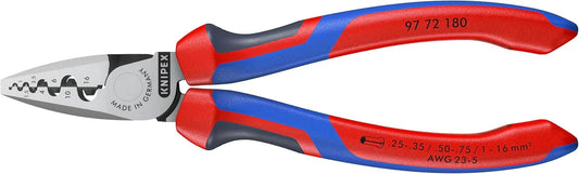 KNIPEX 97 72 180 Comfort Grip Crimping Pliers For Cable Links
