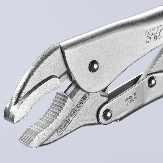 KNIPEX - 41 04 300 Tools - Locking Pliers, Round Jaws, Chrome (4104300)