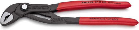 KNIPEX 87 01 250, 10 in. Cobra® Water Pump Pliers, Capacity 2 in.