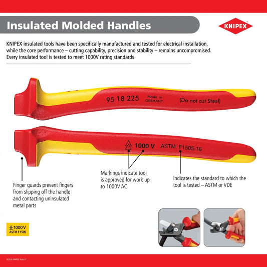 KNIPEX 98 55 1,000V Insulated Dismantling Knife