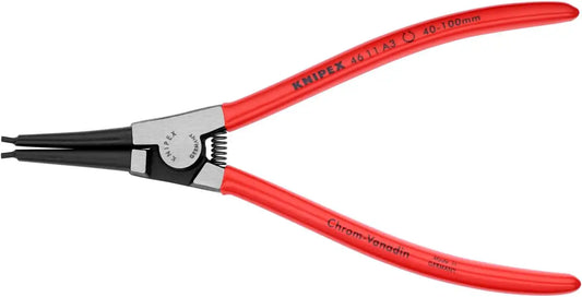 KNIPEX Tools 4611A3 External Straight Retaining Ring Pliers, 8.25-Inch
