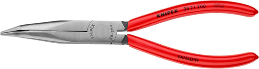 KNIPEX Long Nose 40 Angled Pliers w/out Cut, Red