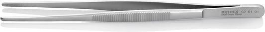 KNIPEX Tools Stainless Steel Gripping Tweezers-Blunt Tips, 8"