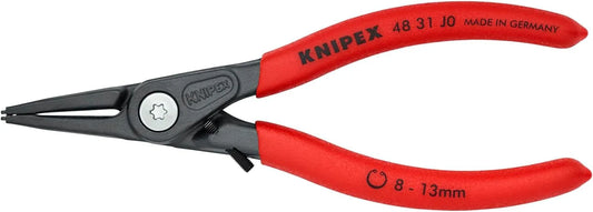 KNIPEX Tools 48 31 J0 Precision Circlip Snap-Ring Pliers with Limiter, Internal Straight