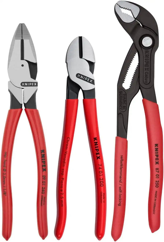 KNIPEX Tools 9K 00 80 157 US 3 Pc Pro Pliers Set