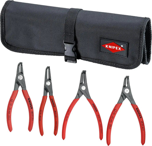 Knipex Tools 9K 00 80 20 US Precision Circlip Snap-Ring Pliers Set (4 Piece)