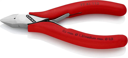 Knipex Tools 77 41 115 Electronics Diagonal Cutting Nippers, 4.5"