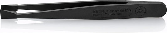 KNIPEX Tools 92 09 05 ESD Plastic Gripping Tweezers-Blunt Tips-ESD, 4-1/2"