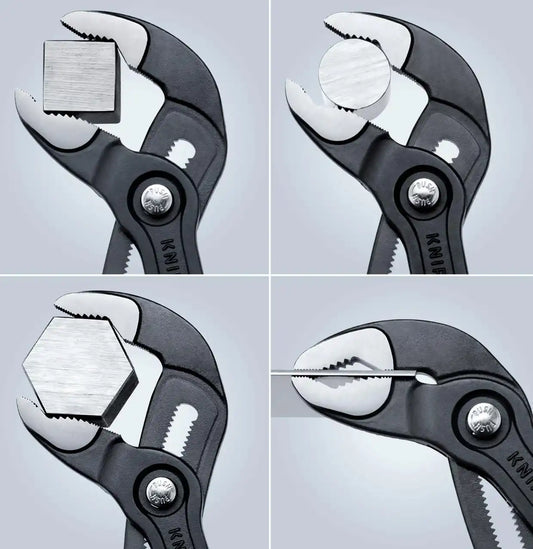 KNIPEX Tools 00 20 06 US1, Cobra Pliers 7, 10, and 12-Inch Set, 3-Piece