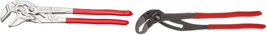 Knipex Pliers Wrench (16-Inch) and Cobra XL Water Pump Pliers Bundle
