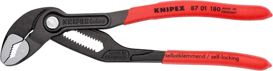 KNIPEX 87 01 180 SBA, 7-1/4 in. Cobra® Water Pump Pliers, Capacity 1-1/2 in