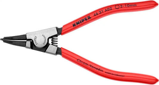 KNIPEX Tools - 4 Piece External Circlip Set, 45 Degree (9K001902US), Red