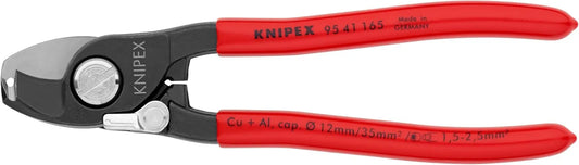 KNIPEX Tools 95 41 165 Cable Shears with Stripper, 6.5"