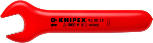 KNIPEX 98 00 19 1,000V Insulated 19 Mm Open End Wrench