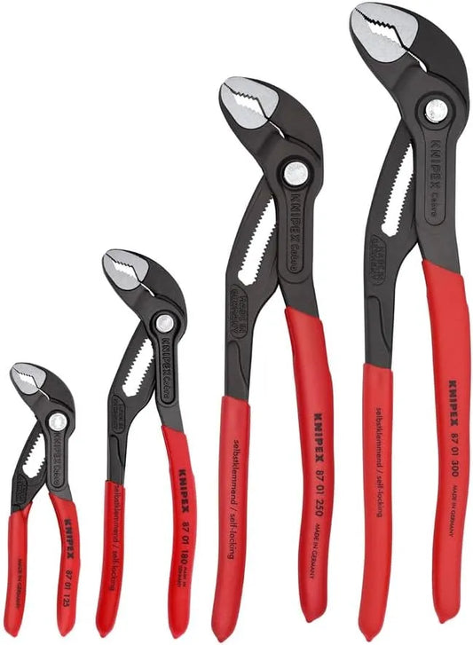KNIPEX Tools 9K 00 80 138 US 4 Pc Cobra® Pliers Set with 10 Pc Tool Holder